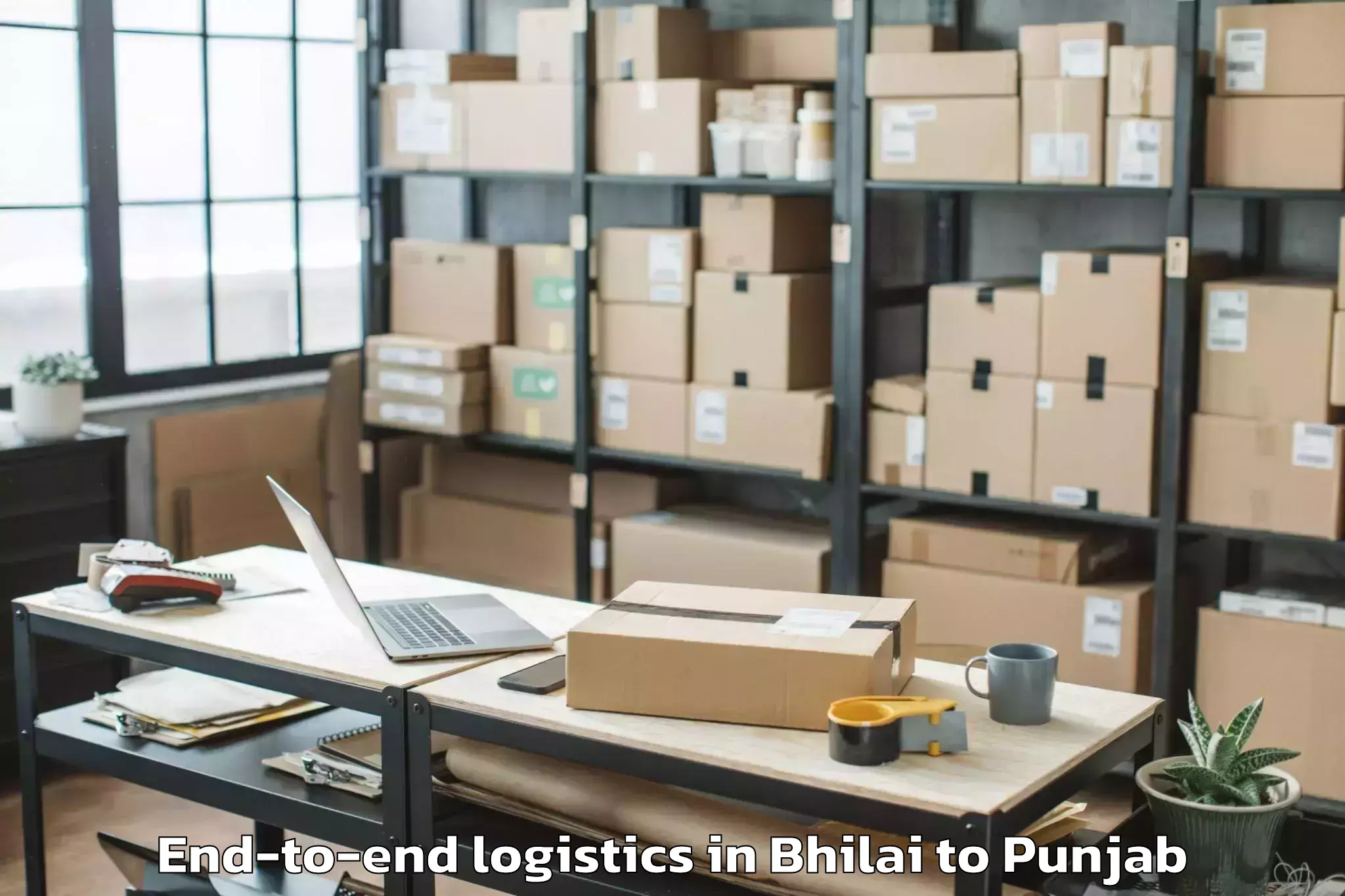 Reliable Bhilai to Maler Kotla End To End Logistics